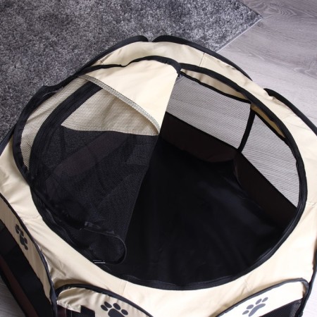 Animal aviary, tent, 8 walls, 70 x 40 cm, brown-10