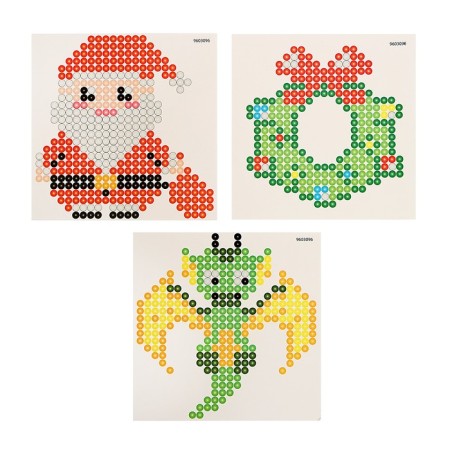 Aquamosaic "Dragon Green", more than 1000 balls, 3 stencils, in a package-7
