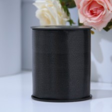 Tape for decor and gifts, black, 0.5 cm x 500 m