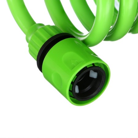Virgin spiral, 7.5 m, fast -fast, with a watering gun and a fitting, green, Greengo-3