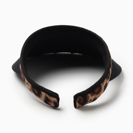 Feminine visor minaku "leopard" color Black color, rr 56-58-2