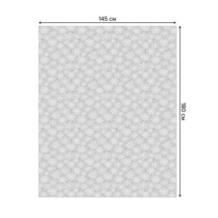 The tablecloth "Snowflakes Mona", rectangular, oxford, size 145x180 cm-1