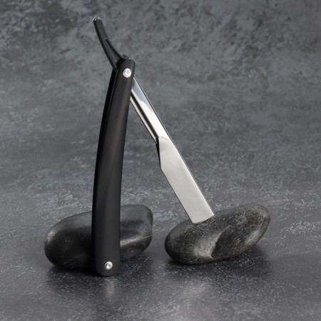Dangerous razor, shavett, without blades, 16.5/24 × 2.5 × 1.3 cm, plastic, black/silver color-6