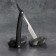 Dangerous razor, shavett, without blades, 16.5/24 × 2.5 × 1.3 cm, plastic, black/silver color