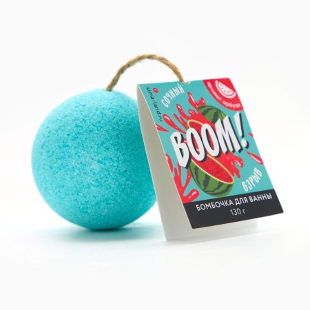 Boom bath bomb, watermelon aroma, 130 g, Beauty Fox