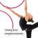 Broke for rhythmic gymnastics Grace Dance, professional, d = 85 cm, raspberry color