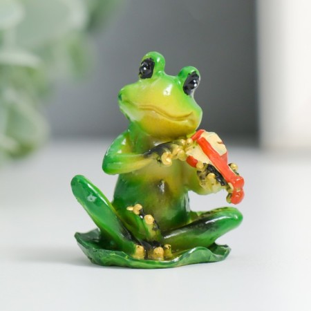 Souvenir Polystone "Frog Music" Mix 3.3x3.2x4.3 cm-1