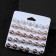 Pusets 15 pairs "Rachel" bead d = 10 mm, color
