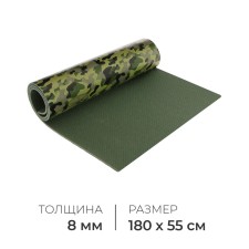 Tourist mat, 180x55x0.8 cm, camouflage color