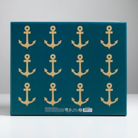 Gift folding box, packaging, "sea", 31.2 x 25.6 x 16.1 cm-5
