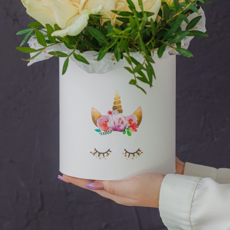 Gift round, packaging, "tender", 15 x 15 cm-4