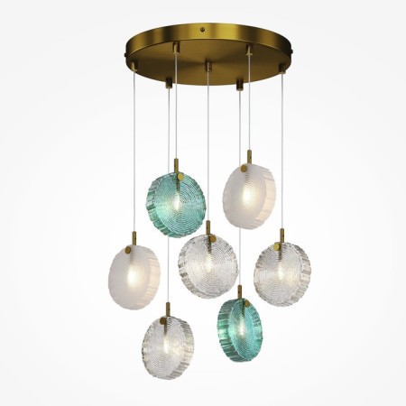 Suspension lamp Maytoni Mod254PL-07BS, G4, 7x28 W, 3210 mm, brass-6