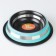 A bowl with a non -slip base of two -color with a strip, 230 ml, turquoise