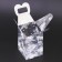 New Year. Box Gift New Year's Folding PVC Metel 12 x 7 x 7 cm.