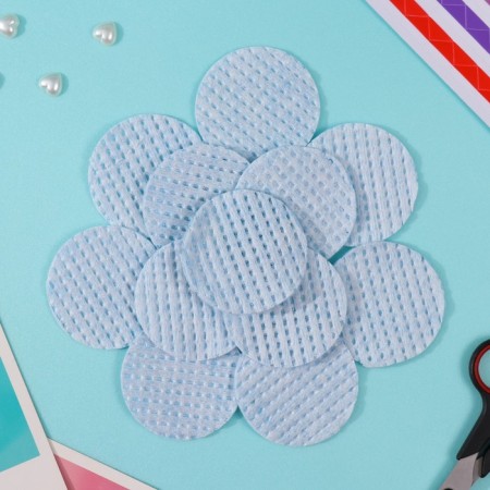 Blue cotton pads 120 pcs in the p/e package