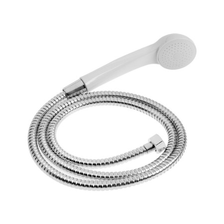 Show for the shower Zein Z0102, hose 150 cm, nuts and sleeve plastic, watering can 1 mode, white