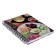 A book for recording culinary recipes A5, 80 sheets on the crest "vegan", solid cover, colored separators