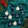 Set of balls plastic D-4 cm, 12 pcs "Melody" Front shine, white blue