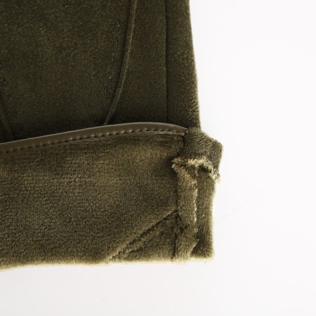 Gloves are female, dimensionless, without insulation, khaki color-2