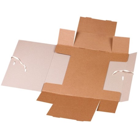 Archive box with ties, 100 mm, binding cardboard, calligrata isolate, without covering, MGK valve, up to 900 sheets-1