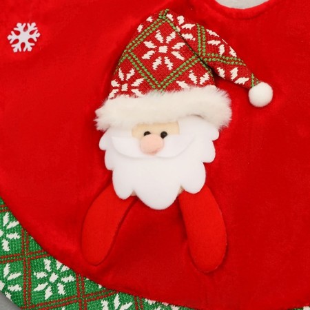 Polyanka under the Christmas tree "New Year's quirks" Santa Claus at the Christmas tree, D-60 cm, red-green-2