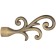 Top "curls", d = 20 cm, color gold