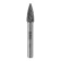 Denzel Borfrase, type G, metal, carbide, parabolic, pointed, 8 mm