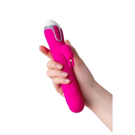 A vibrator with a clitoral stimulator Jos Balle, pulsating, pink, 23 cm-6