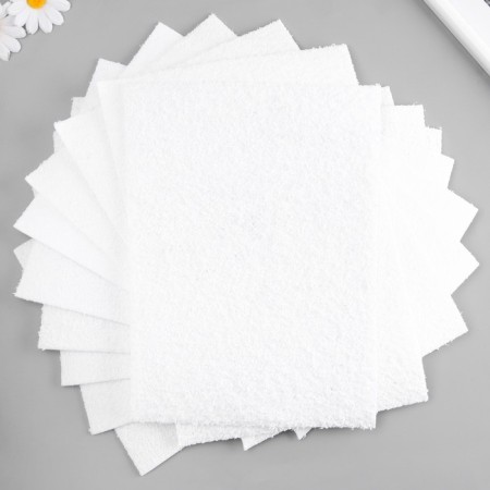 Foamiran terry 20x30 cm, 2 mm, white mix-2