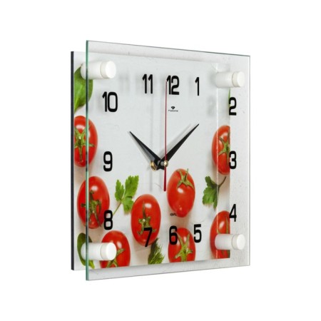 Wall clock: kitchen, "cherry", silent, 20 x 26 cm-1
