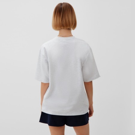Women's T -shirt Oversize minku: One Most Brand Color Gray Melange, Size 42-2