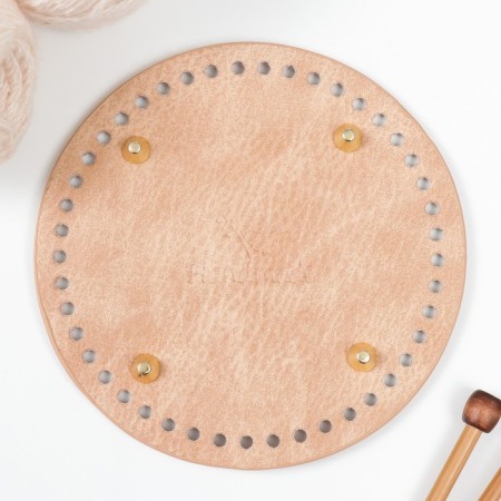 The basis for knitted products to the leatherette "Round. Vintage" mix 15x15 cm-3