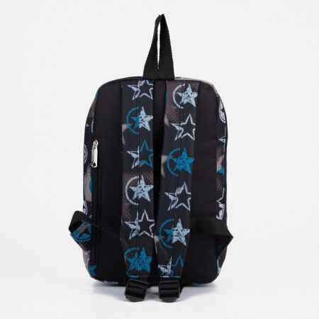 Baby backpack on lightning, 2 outer pockets, black color-1