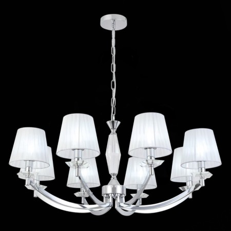 Suspension lamp ST LUCE. SL1756.103.08. Bello. 8x40 watts, E14, 90x90x35 cm, chromium color-1