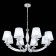 Suspension lamp ST LUCE. SL1756.103.08. Bello. 8x40 watts, E14, 90x90x35 cm, chromium color