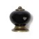 Pen button Dome Ceramics 003, ceramic, black