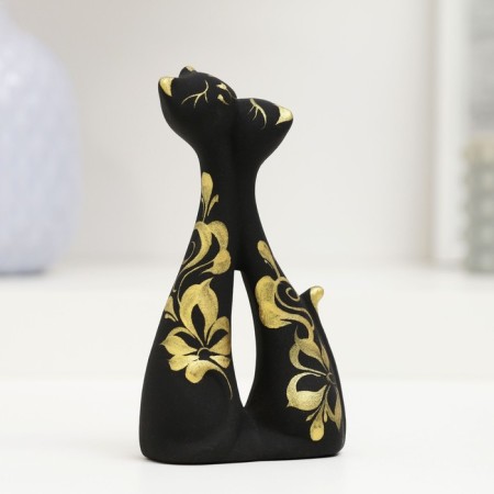 Figure "Cats lovers" black 3x6x11cm