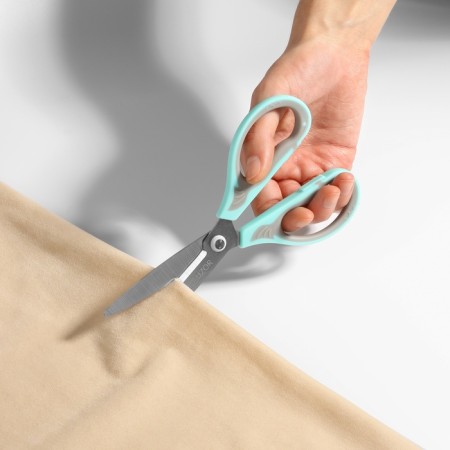Scissors are universal, mowed blade 7.5 ", 17.5 cm, color mix-4