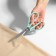 Scissors are universal, mowed blade 7.5 ", 17.5 cm, color mix
