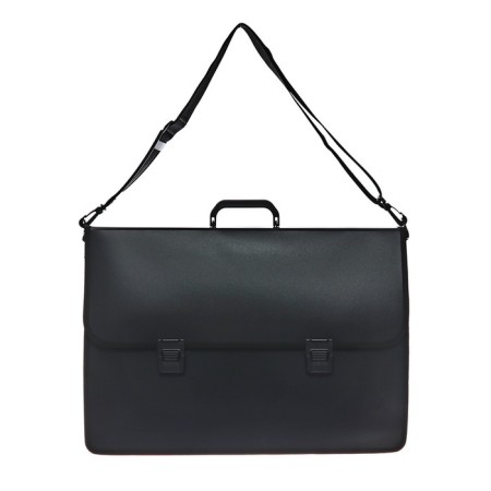 Folder with handles A3, 520 x 370 x 12mm, plastic, 2 compartments, shoulder belt, extensor 12 cm, Devente-2