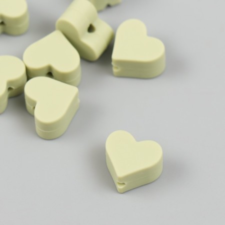 Busina silicone "heart" grass d = 1.4 cm