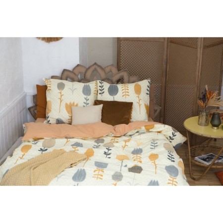 Bed linen "Ethel" 2 joint venture Autumn Flowers 175*215 cm, 200*220 cm, 70*70 cm - 2 pcs-11