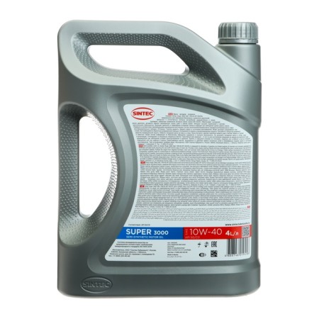 Motor oil Sintec Super 3000 10W-40, SG/CD, P/Synthetic, 4 L 600240-1