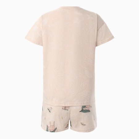 Female homemade set (T -shirt/shorts), beige color, size 50-8