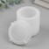 Mold Silicon "Casket. Relief" with a lid of 7.5x7.5x7.8 cm