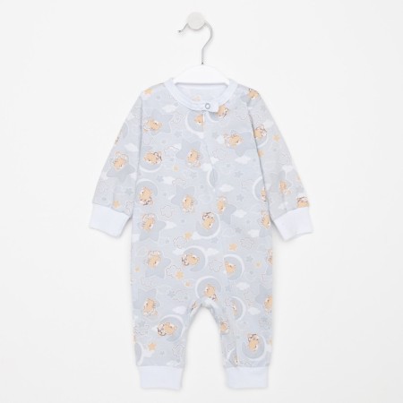 Combineson children, gray/bears, cuffs mix, height 74 cm-3