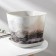 Pot with the pallet "Marble", 5 l, the color is light gray