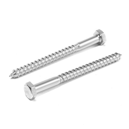 Tundra bolt, capercaillie, plumbing, Din571, M10x120 mm, 4.8 - 5 kg