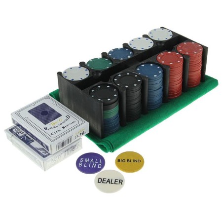 Poker, set for the game (maps 2 decks, chips 200 pcs.), Without a face value, 60 x 90 cm-4