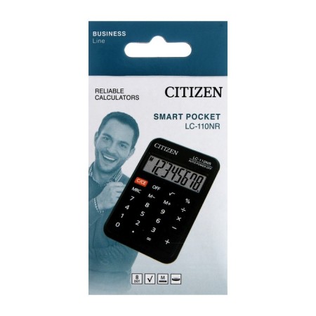 Pocket Citizen Pocket "LC-110NR", 8-bit, 58 x 88 x 11 mm, battery power, black-4